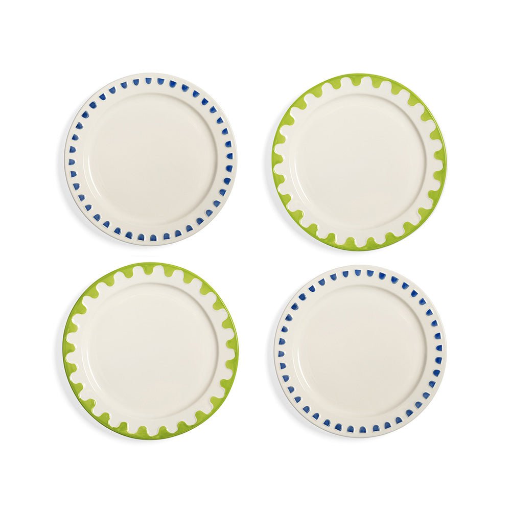 Plato Folk Mediano (juego de 4)