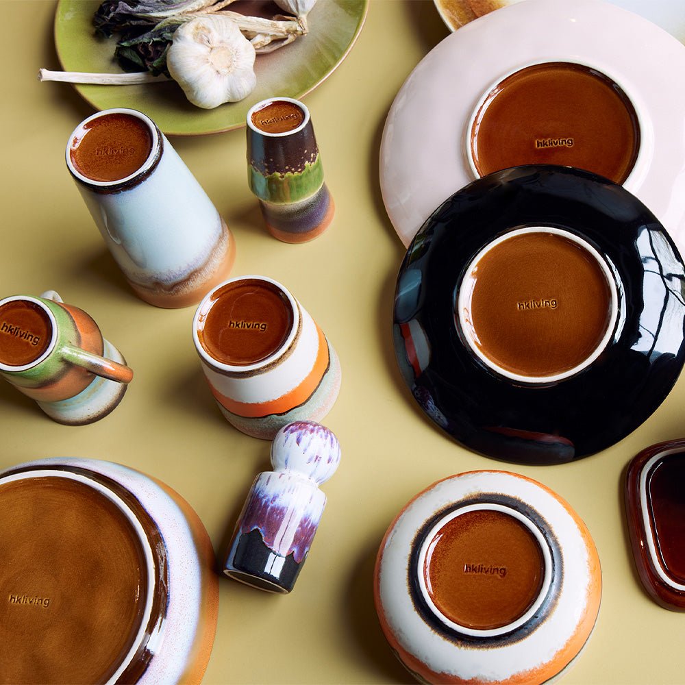 Tazas de café con leche de cerámica de los 70 Clash (juego de 2)