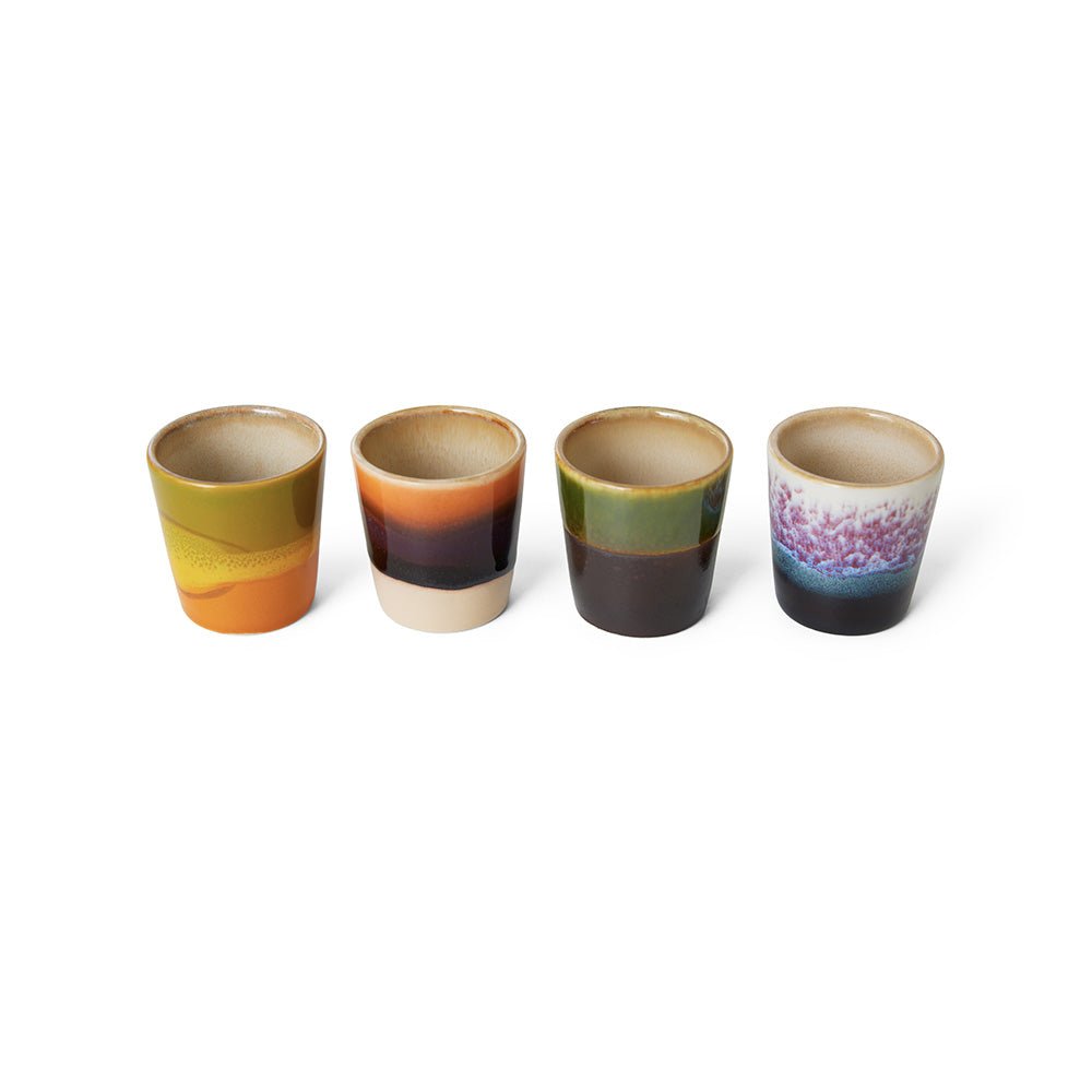 Tazas de Huevo de Cerámica Años 70 Island (juego de 4)