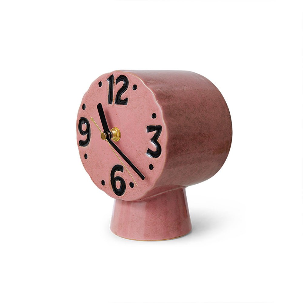 Reloj de Cerámica Retro Rosa