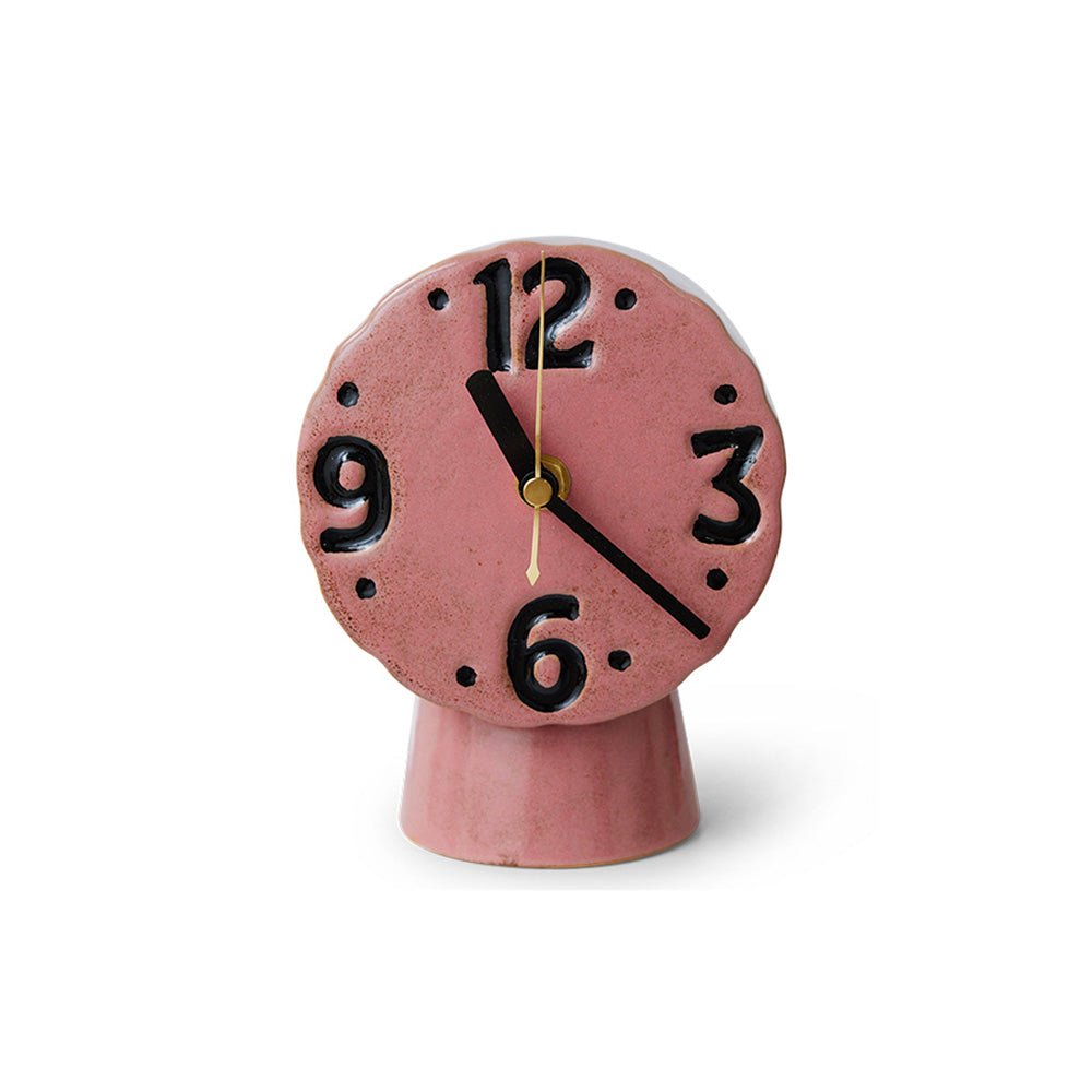 Reloj de Cerámica Retro Rosa