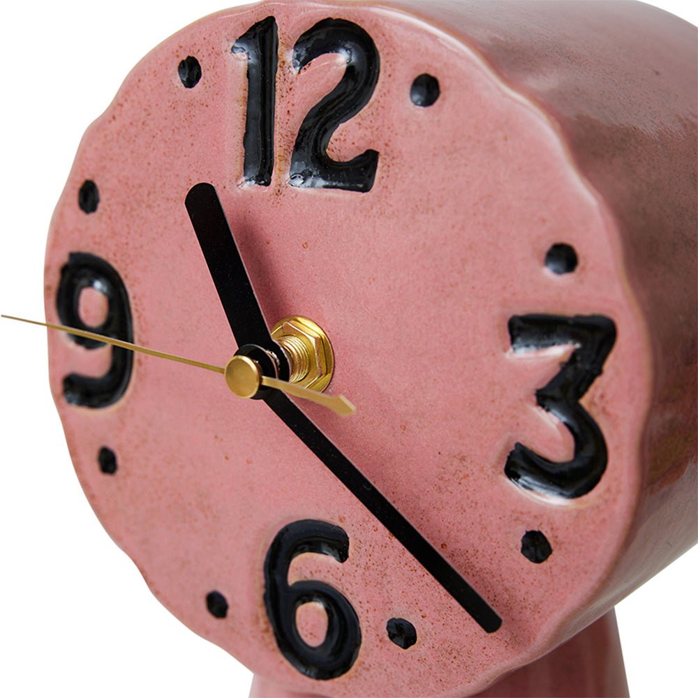 Reloj de Cerámica Retro Rosa