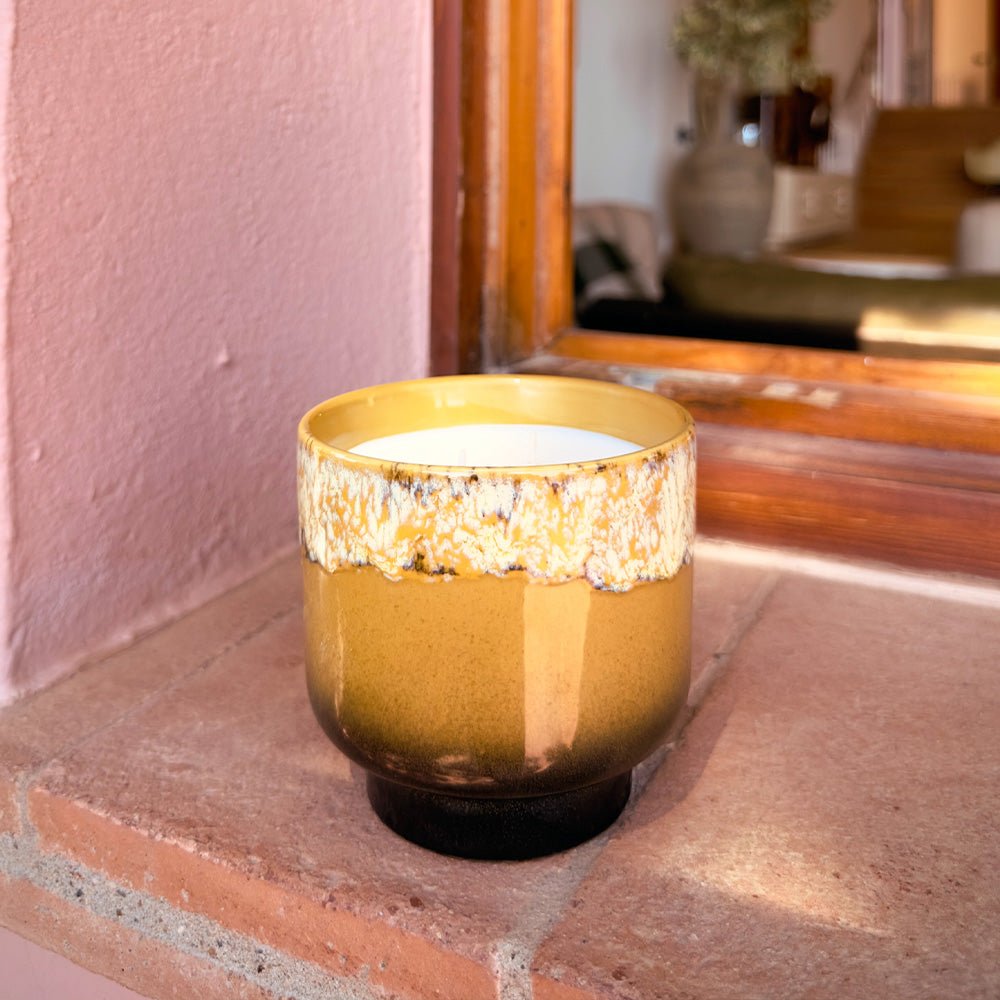 Cerámica de los 70: Vela aromática - Valencia
