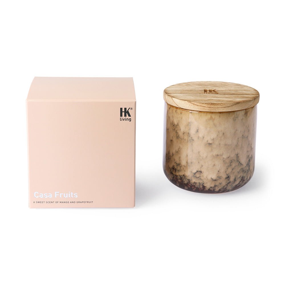 Vela Aromática de Cerámica Frutas Casa