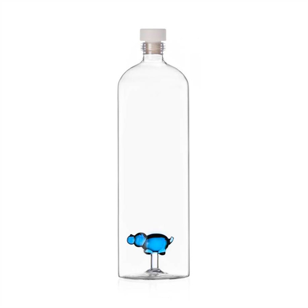Hipopótamo azul botella
