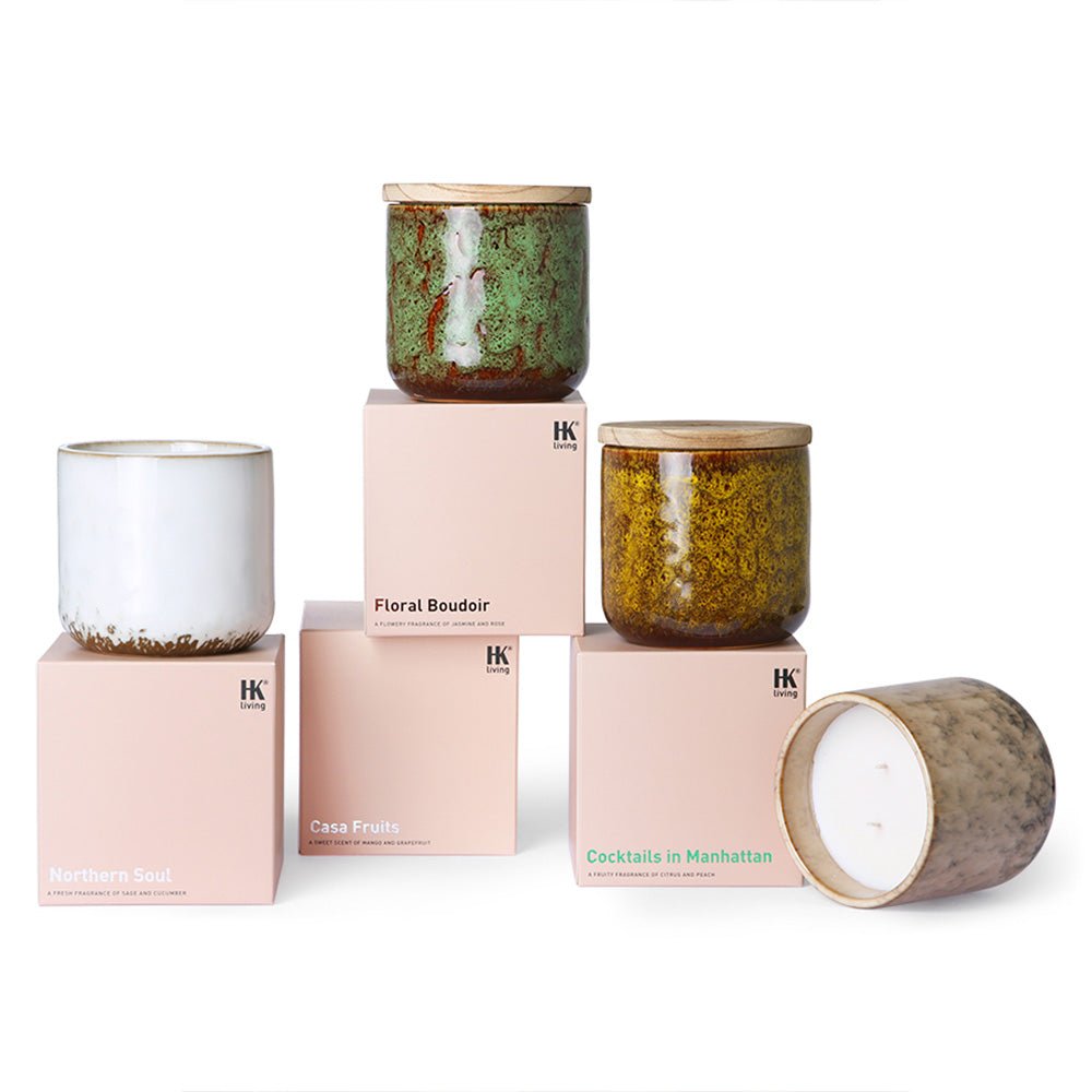 Vela Aromática de Cerámica Frutas Casa