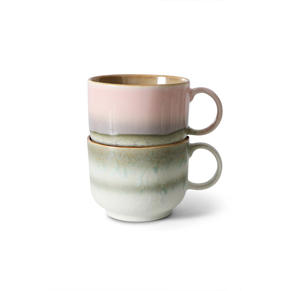 Cerámica de los 70: Tazas de té - Nova (set de 2)