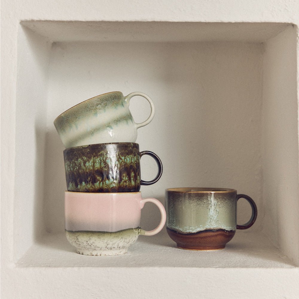 Cerámica de los 70: Tazas de Té - Odisea (set de 2)