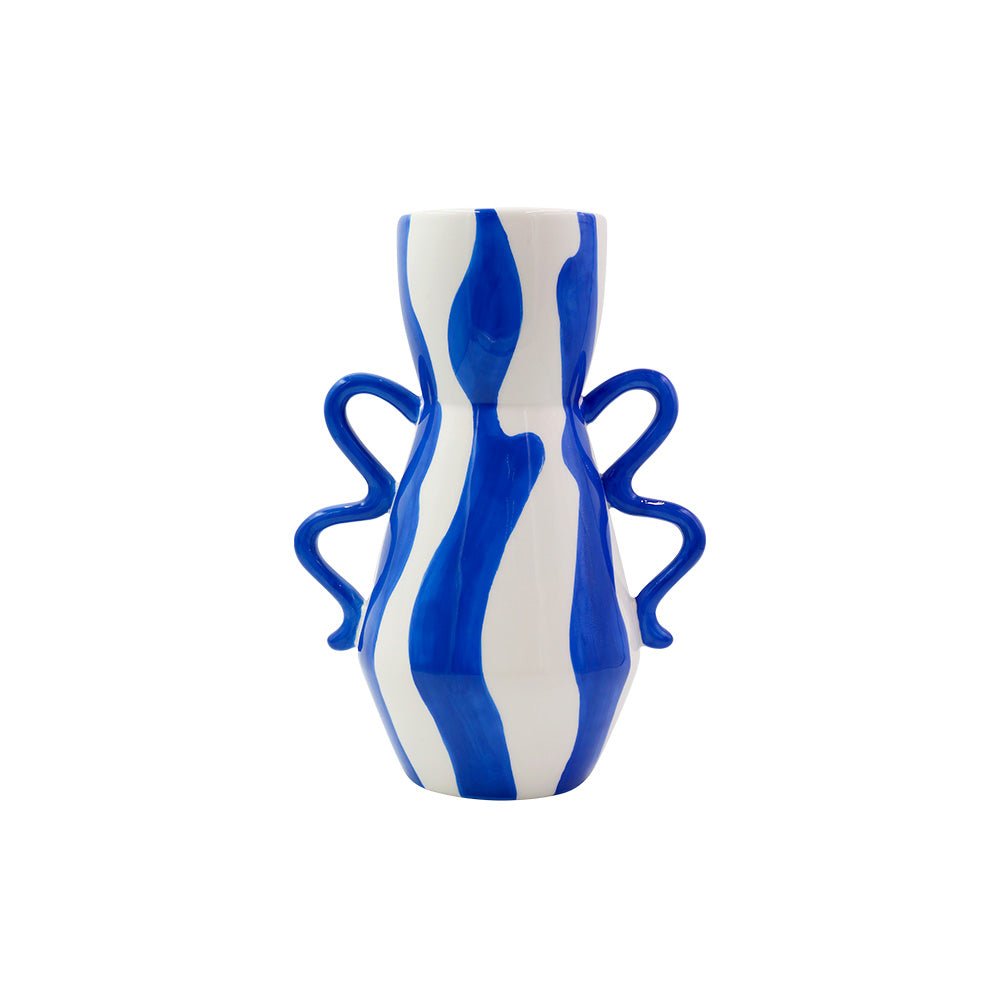 Florero Luis azul vivo
