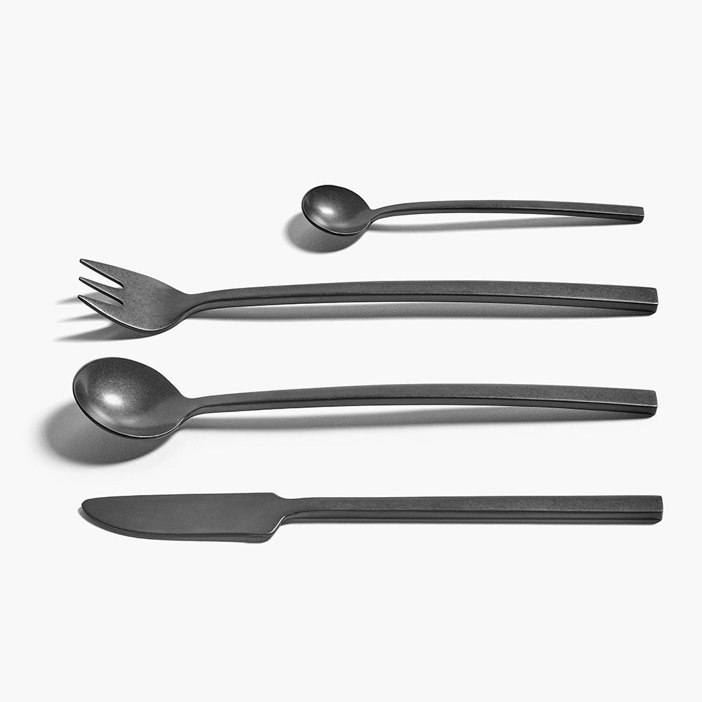 Juego de cubiertos Black La Mère (24 piezas)