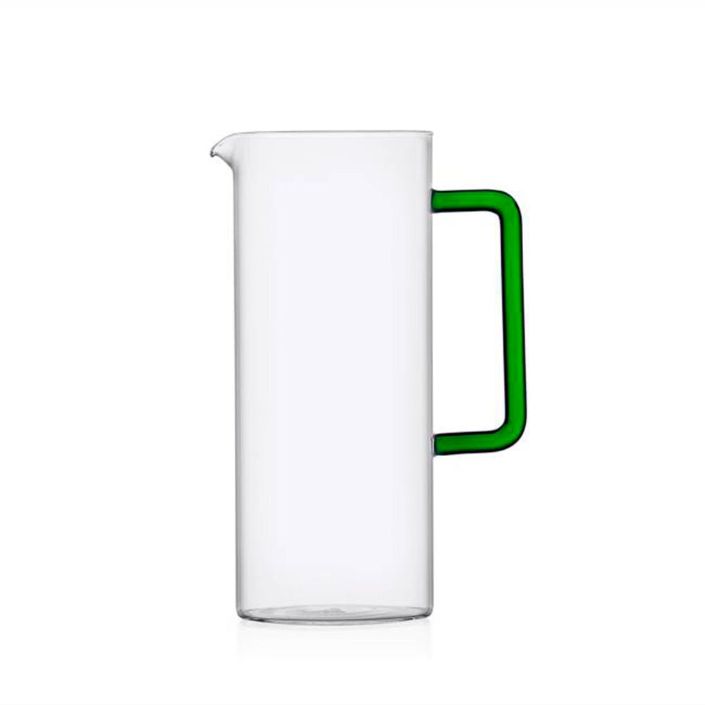 Jarra de tubo con asa verde
