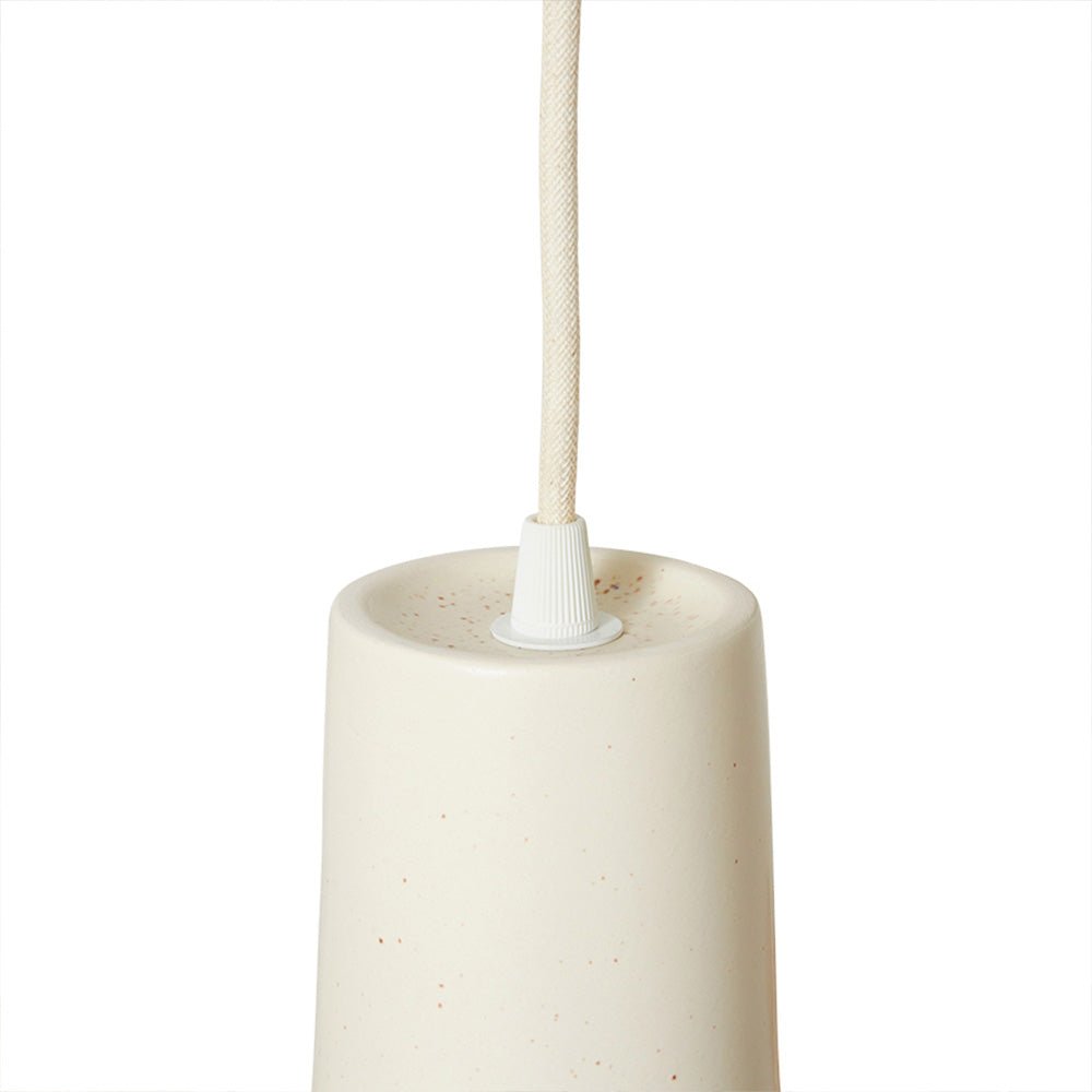Dangle Pendat Lamp Eggshell White
