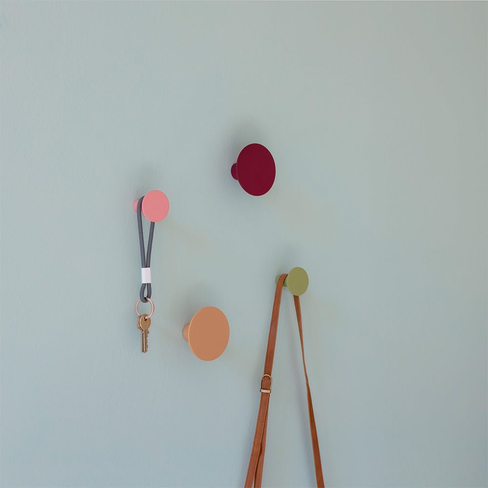 Juego de Colgadores de Pared Fucsia (4 piezas)