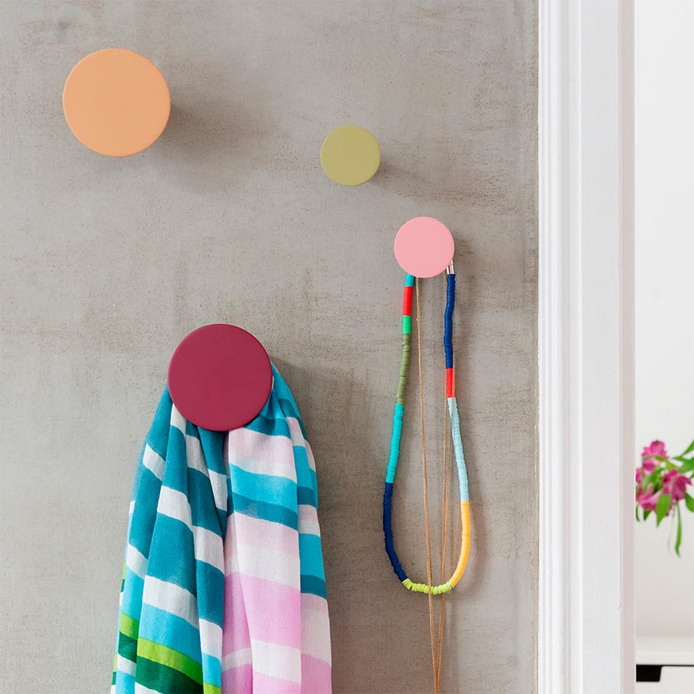 Juego de Colgadores de Pared Fucsia (4 piezas)